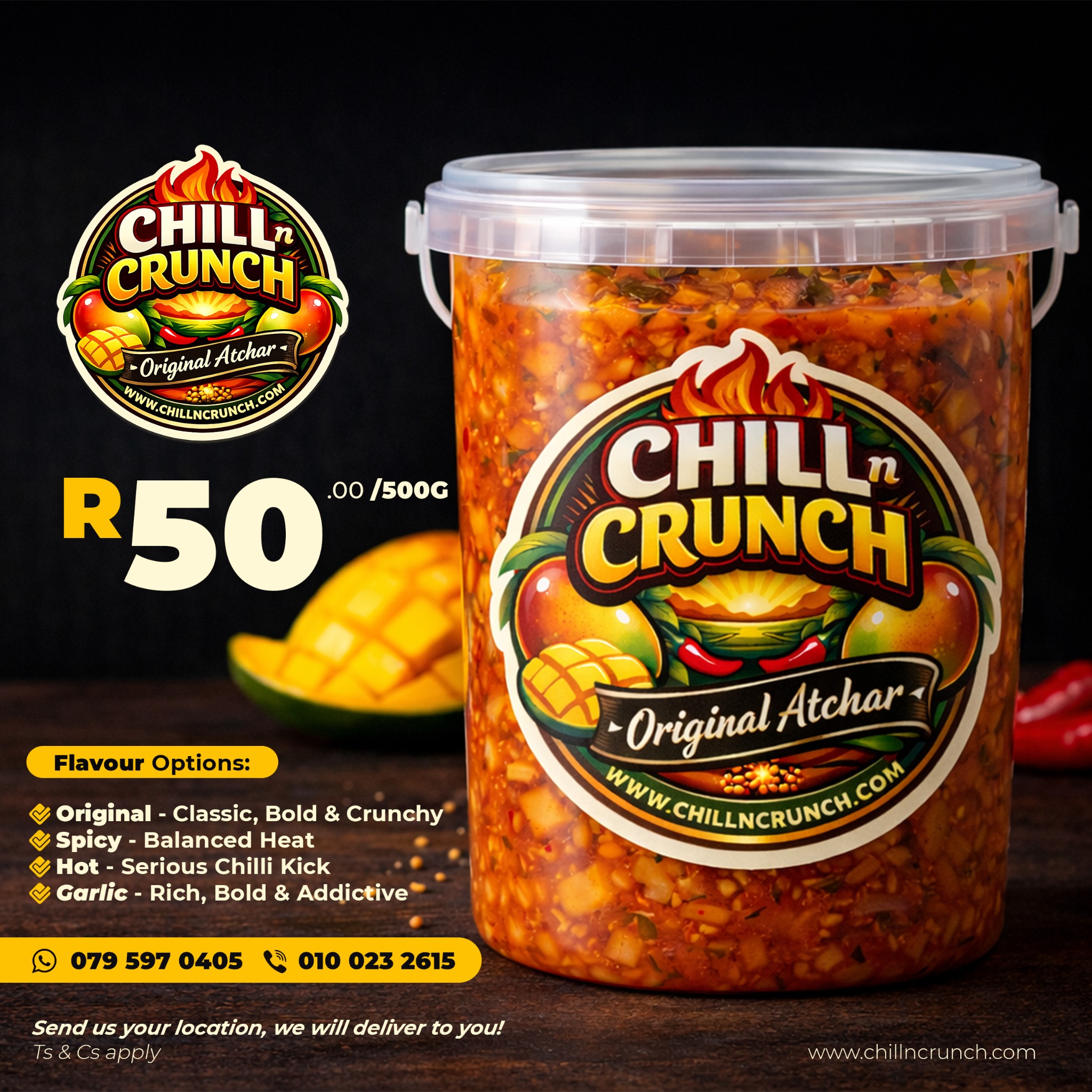 ChillnCrunch Original Atchar price poster